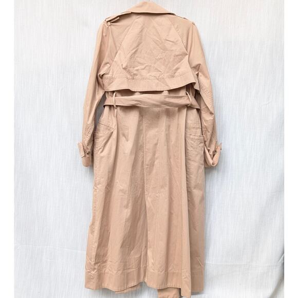 COS Beige Classic Timeless Cotton Belted Button Trench Coat, size 8 - Picture 2 of 11